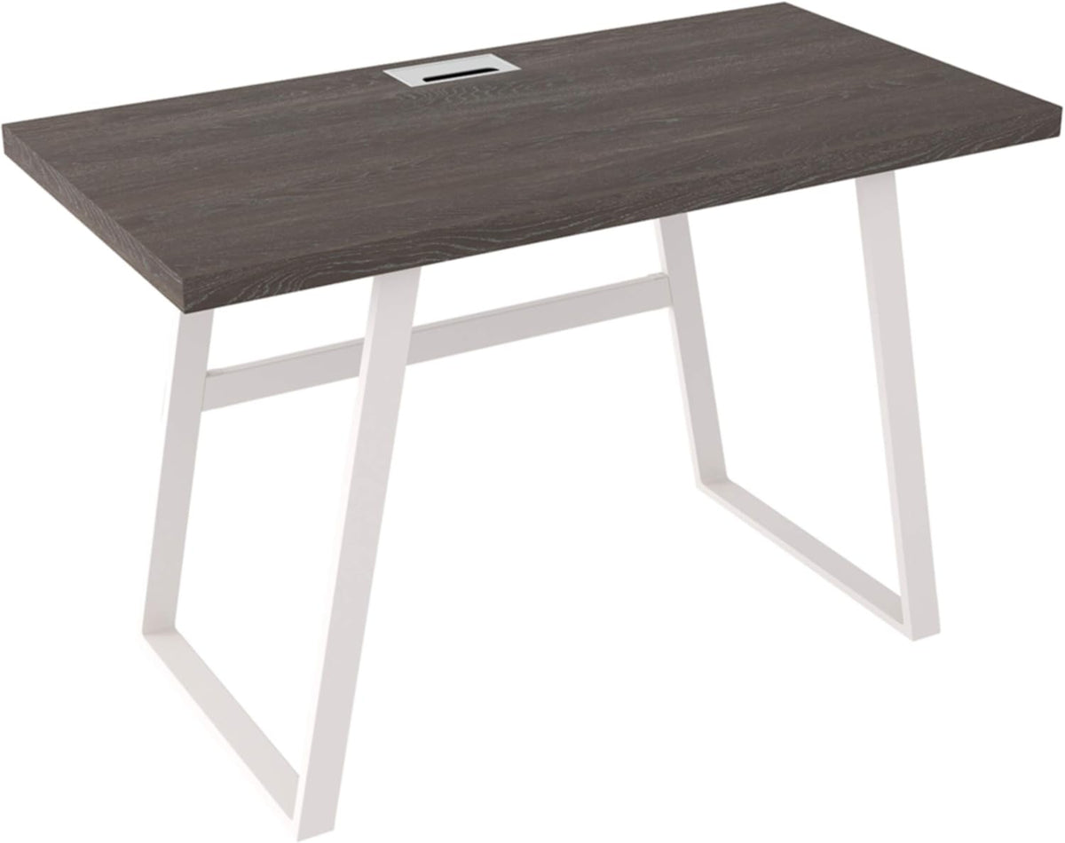 Weathered Oak Gray Writing Desk D8665