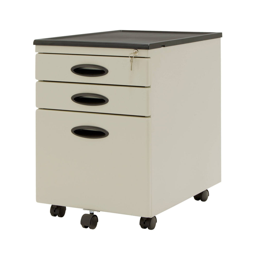 Putty Mobile File Cabinet with Locking Drawers V2410