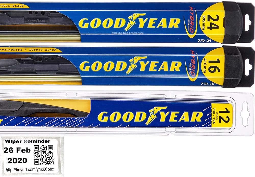 Windshield Wiper Blade Set Pack of 2 D69235