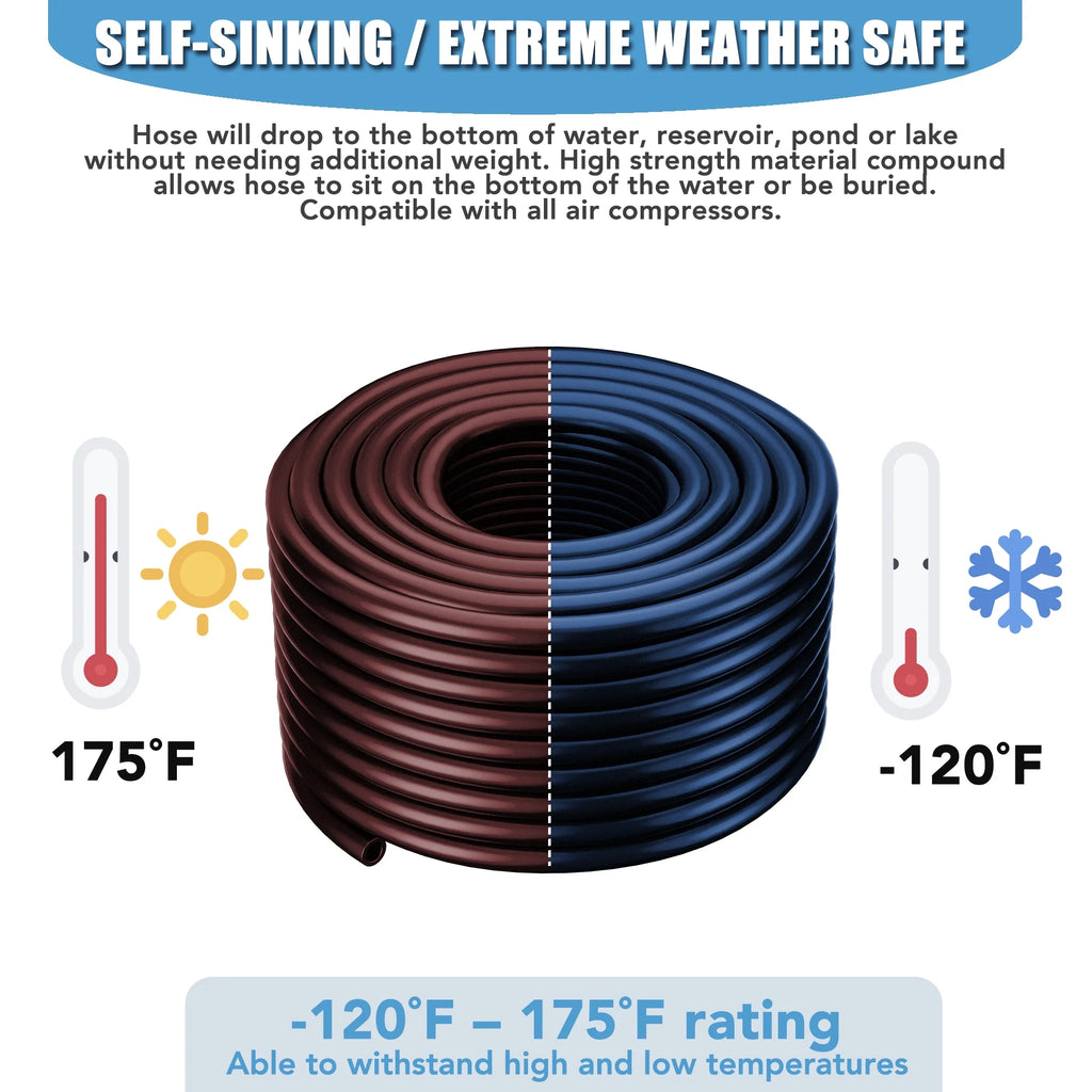 300 Foot Heavy Duty Weighted Sink Hose F832936