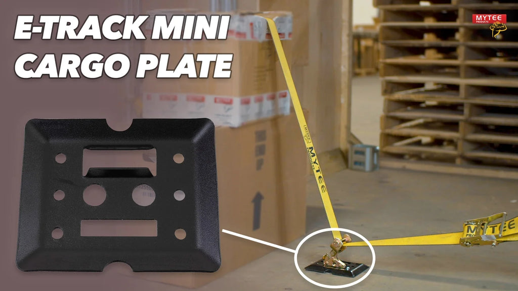 (20 Pack) Black Steel Bolt-on E-Track Tie Down Plates X172936