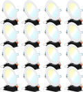 16 Pack 6 Inch LED Recessed Ceiling Lights Slim, 3000K Warm White, Dimmable W6491