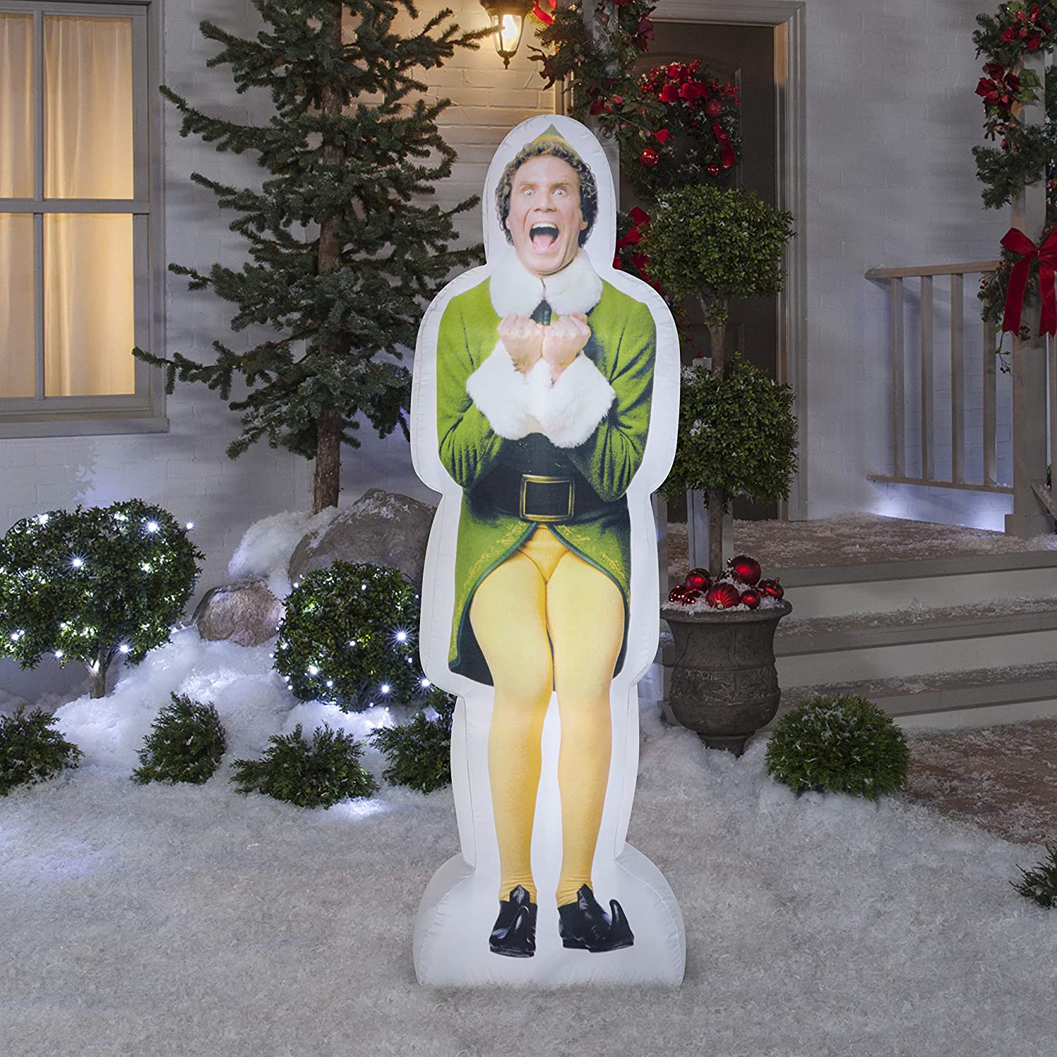 Photorealistic Airblown Buddy the Elf Christmas Inflatable H195