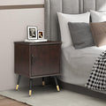 Rustic Brown Wood Nightstand A323908