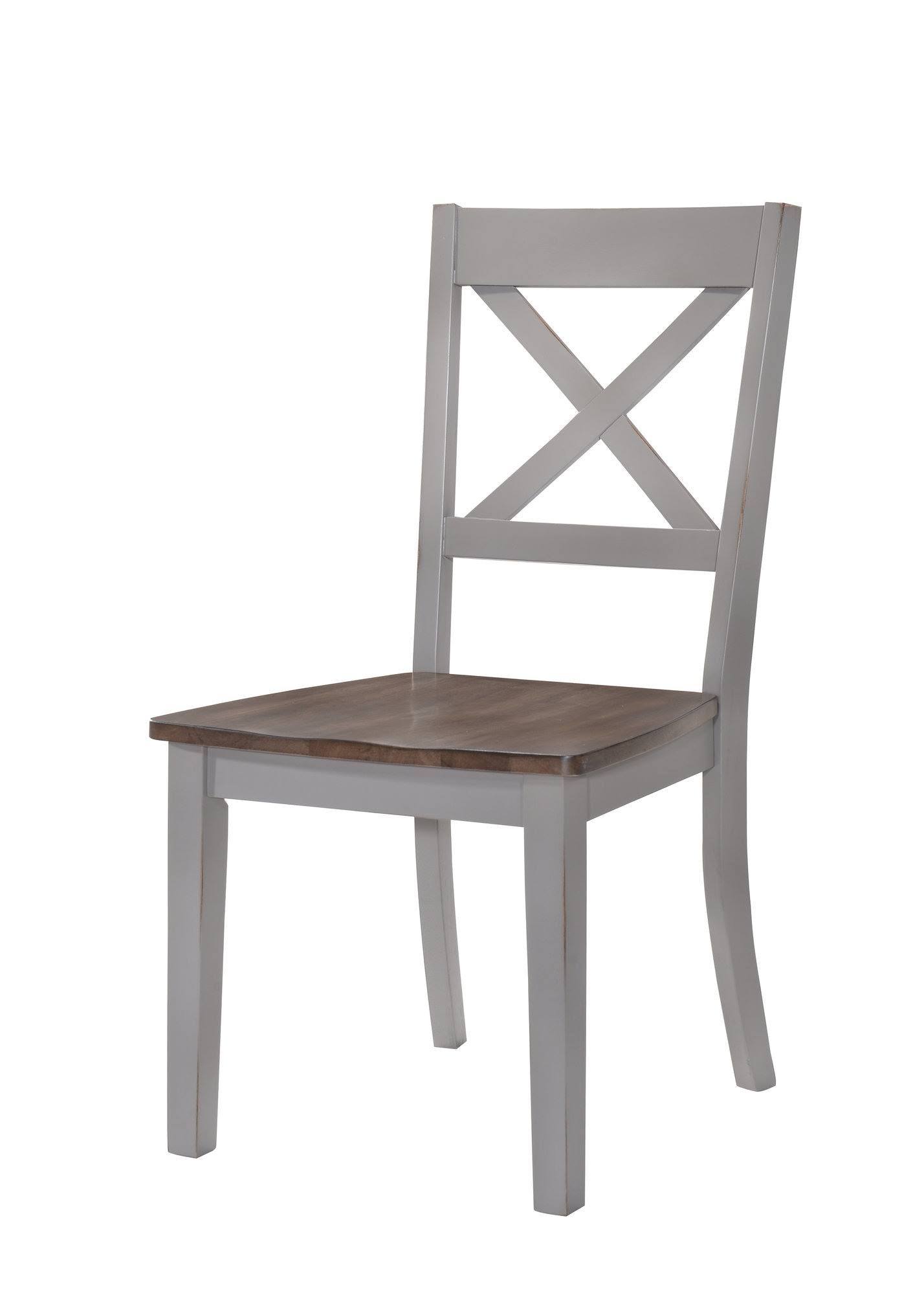 Gray Solid Wood Dining Chair N997252