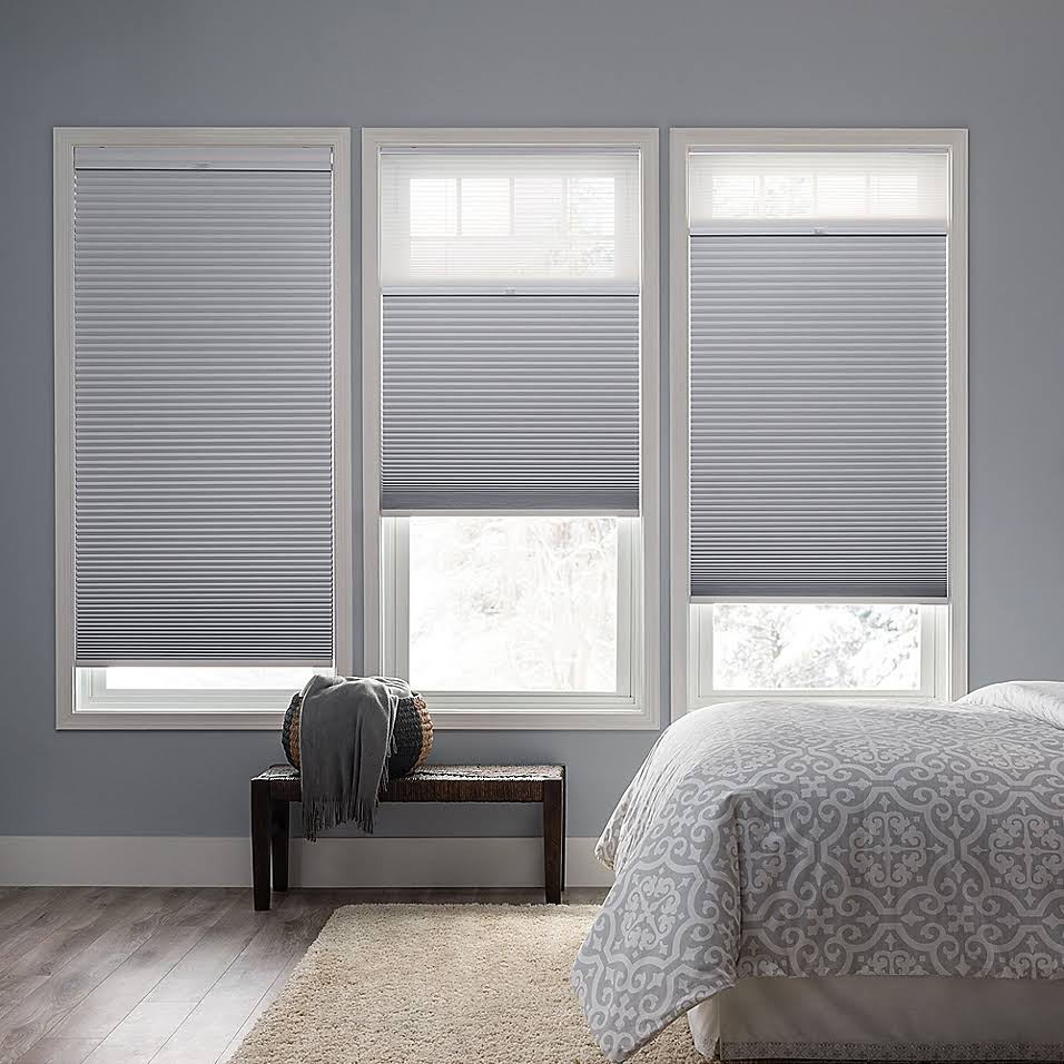 Cordless Day/Night Cellular Shade in Snow I27502