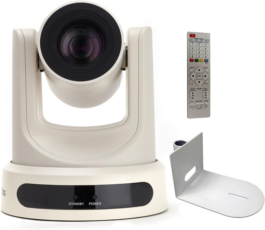 White 12X-SDI Optical Zoom Indoor Camera with Small Pole Mount I4227