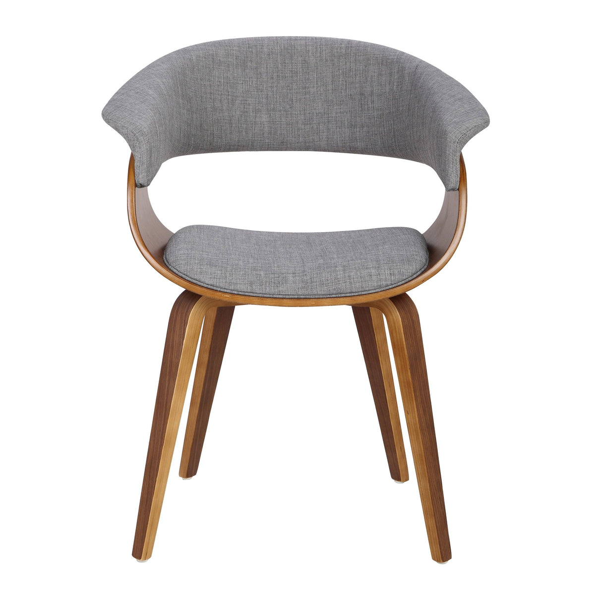 Cream Fabric Zebra Wood Dining Accent Chair S3099