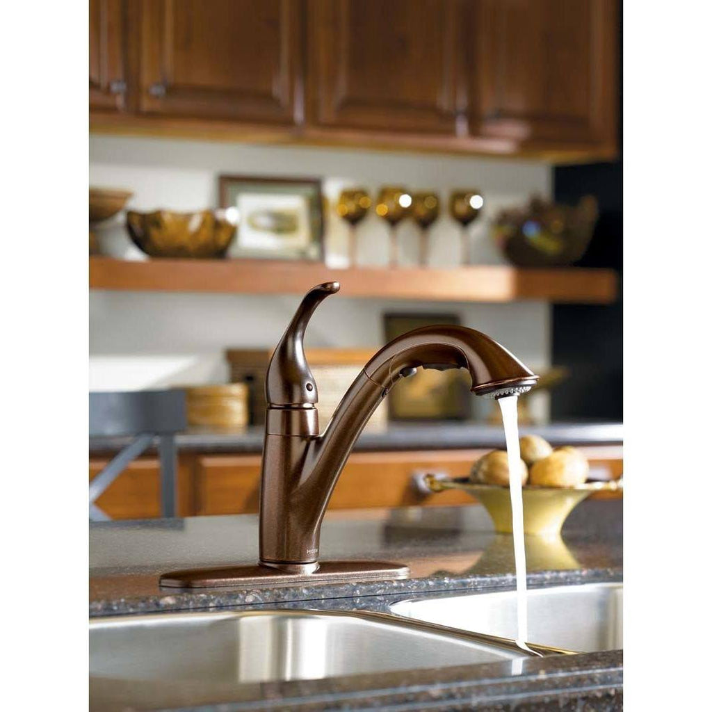 Single Handle Pullout Kitchen Faucet F59456