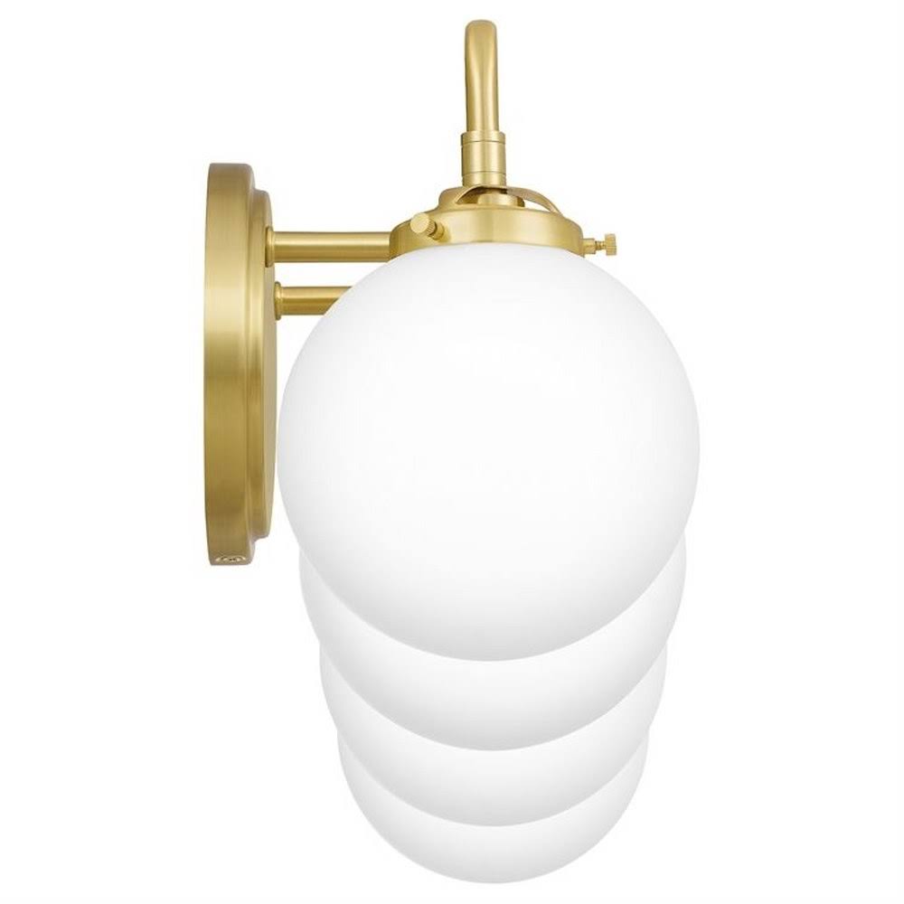 Satin Brass 4 Light Bath Vanity with Opal Etched Glass L63934