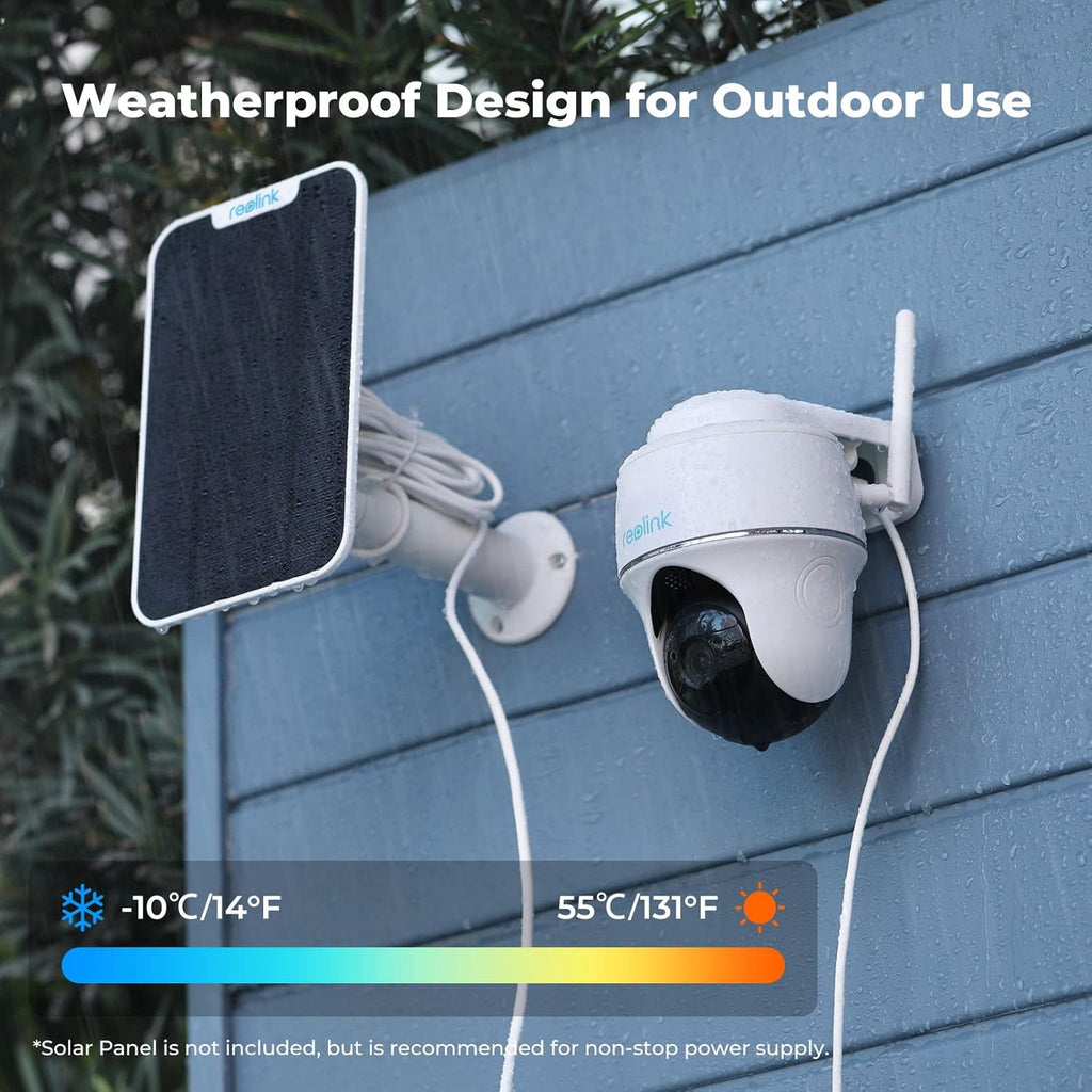 2K Wireless Solar Battery Camera with PIR Motion Sensor E64229