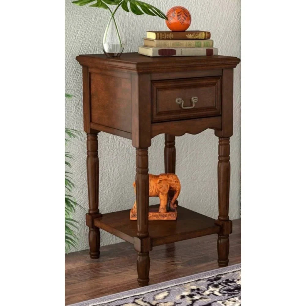 Antiqued Solid Wood Night Stand H648474