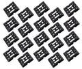 (20 Pack) Black Steel Bolt-on E-Track Tie Down Plates X172936
