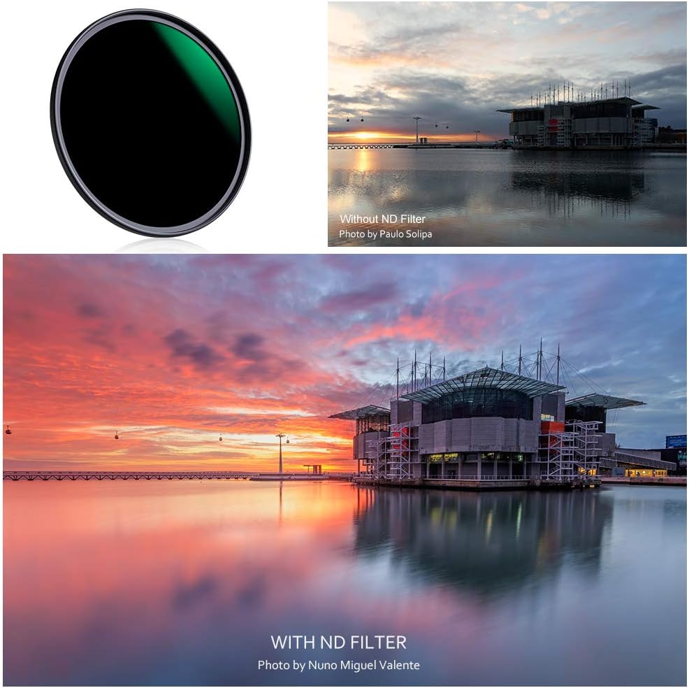 37mm ND8 ND64 CPL Circular Polarizer Filter Kit with Multi-Layer Coatings Pack of 2 X805901