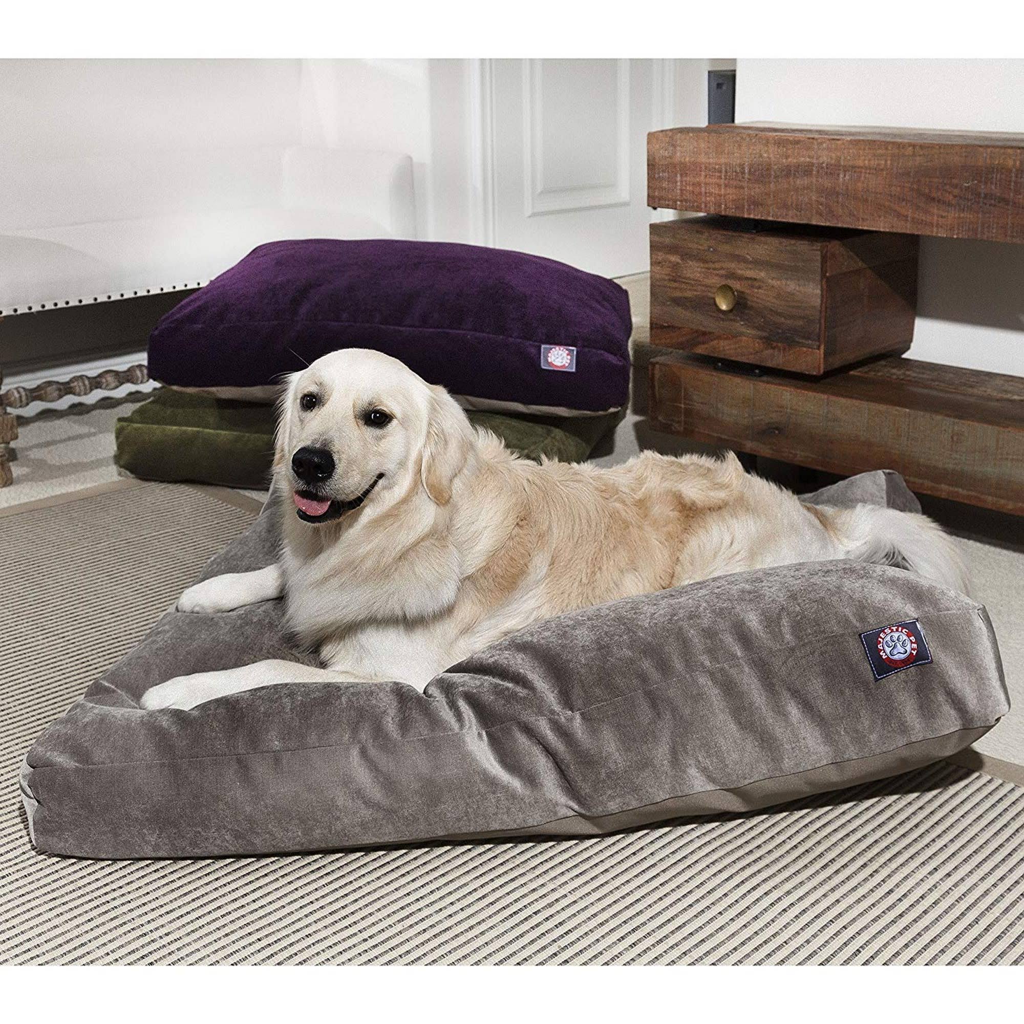 Large Orthopedic Memory Foam Rectangle Dog Bed Q38447