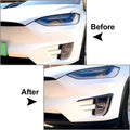 Carbon Fiber Front Fog Light Eyebrow Cover Trim Kit Q975