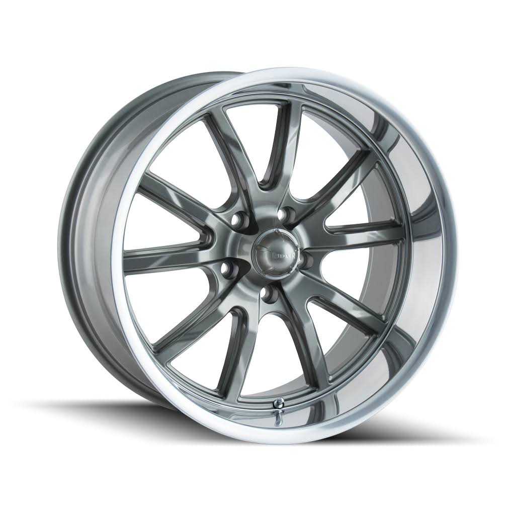 Grey Polished Lip 18x9.5 Wheel W9522