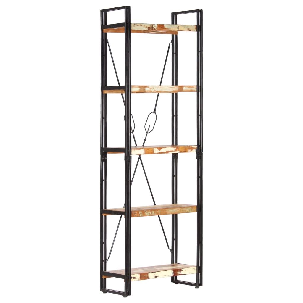 5-Tier Solid Reclaimed Wood Bookcase D966