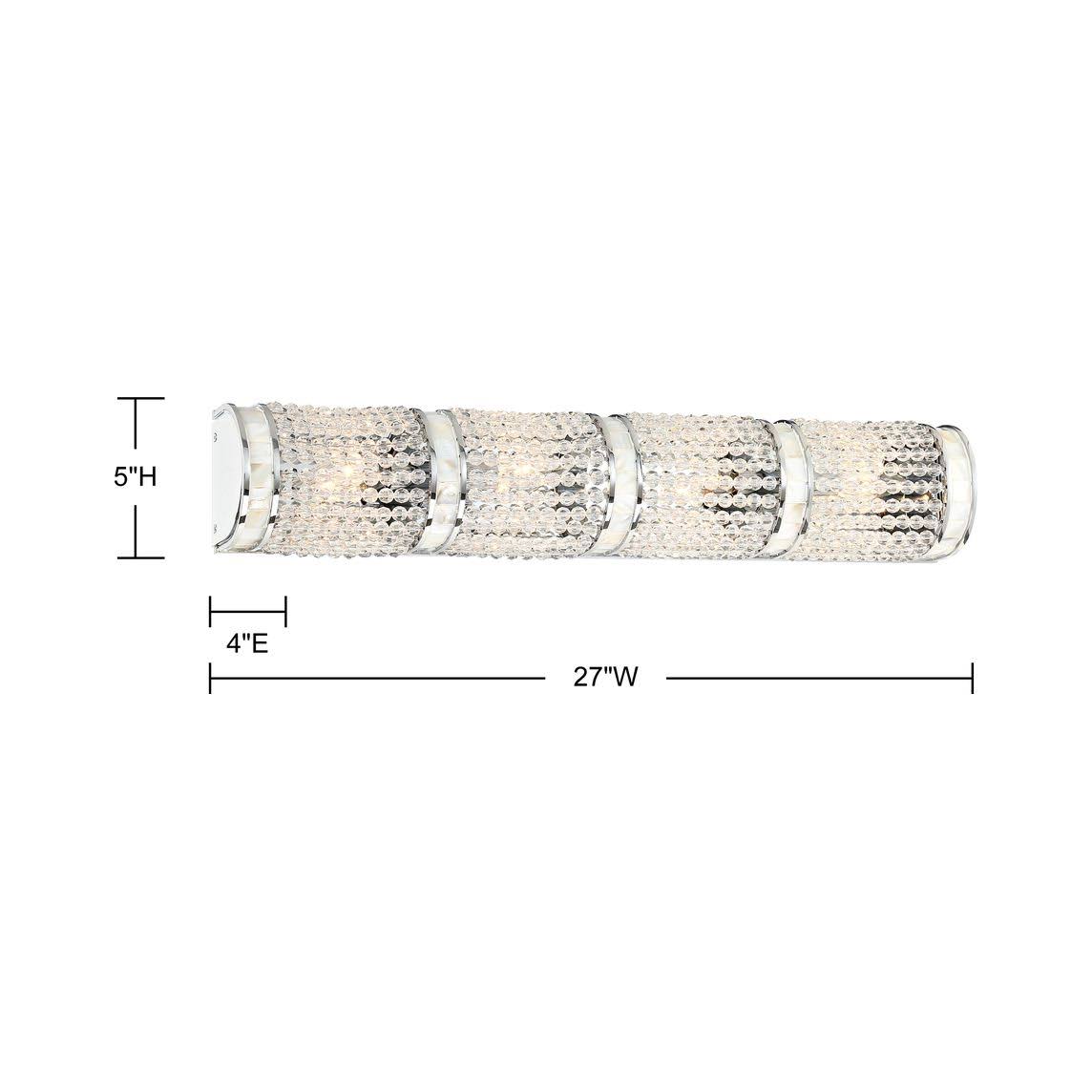 Polished Chrome 4 Light Bath Bar V550735