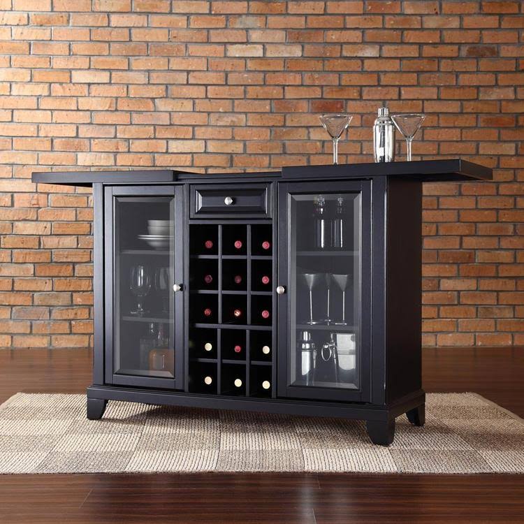 Vintage Mahogany Sliding Top Bar Cabinet Q954318