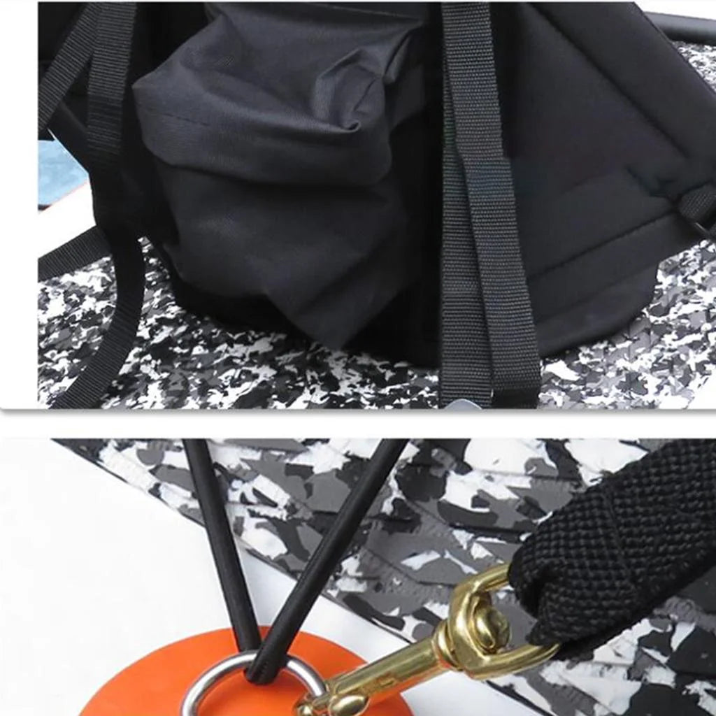 Padded Kayak Boat Seat with Storage Bag and Adjustable Straps K699635