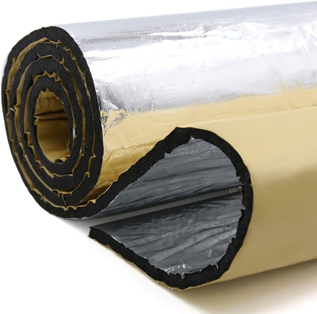 394mil 21.53sqft Heat Sound Deadener Insulation Mat 79 x 40 Pack of 2 Z241