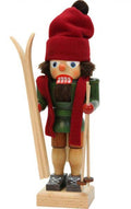 Nutcracker - Skier with Green Goat and Red Hat B6653