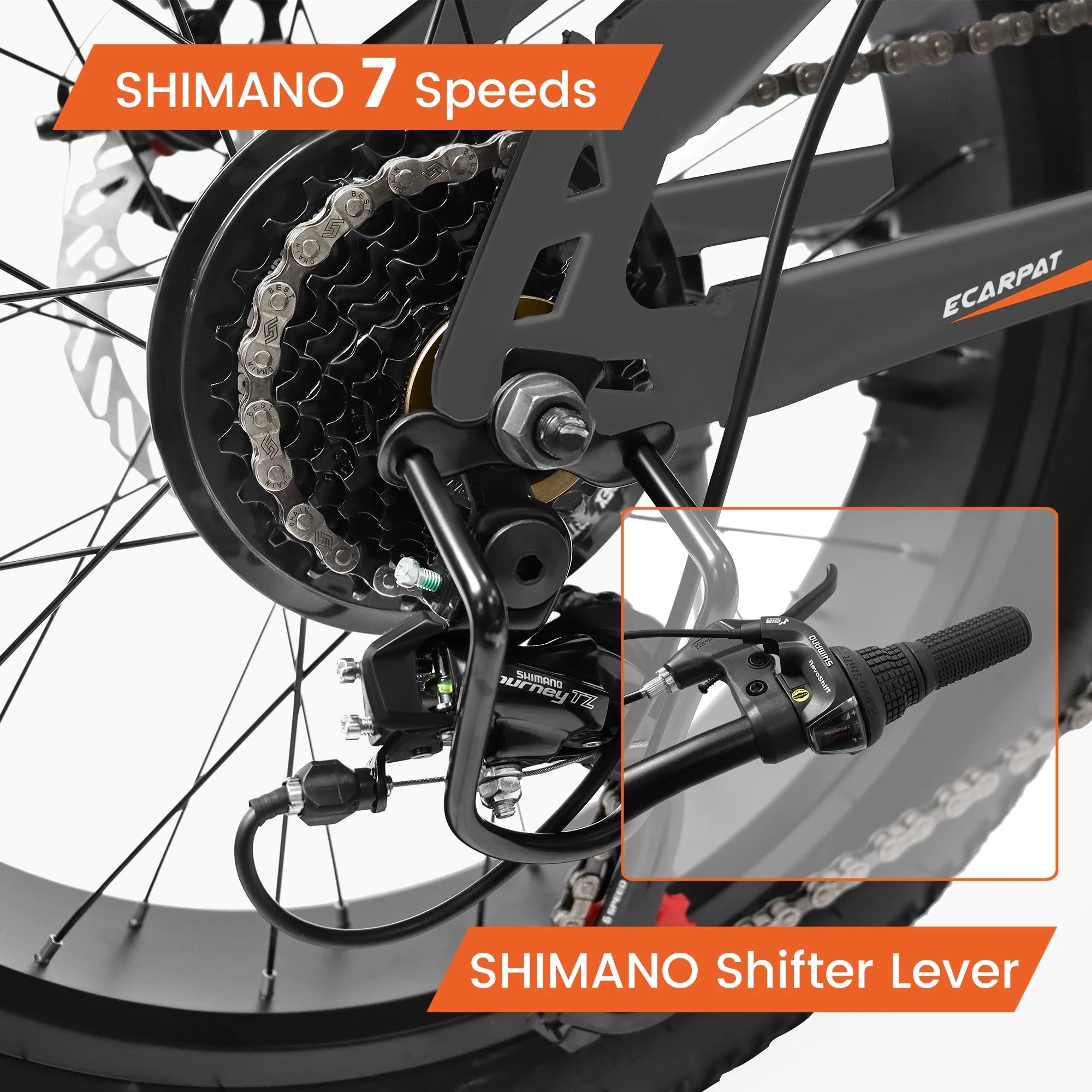 20 Inch Fat Tire Mountain Bike with Dual Disc Brake High-Carbon Steel Frame T94817
