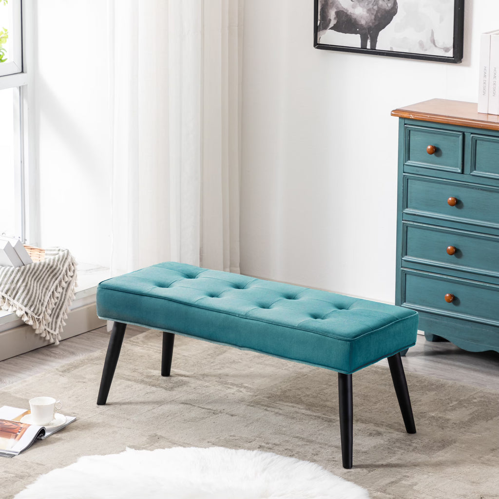 Velvet Tufted Bedroom Bench B564462
