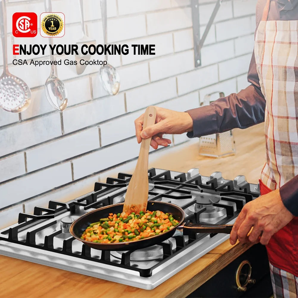 Stainless Steel 4-Burner Gas Cooktop J197047