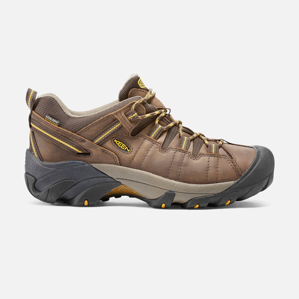 Waterproof Wide Cascade Brown/Golden Yellow Hiking Shoes E92402