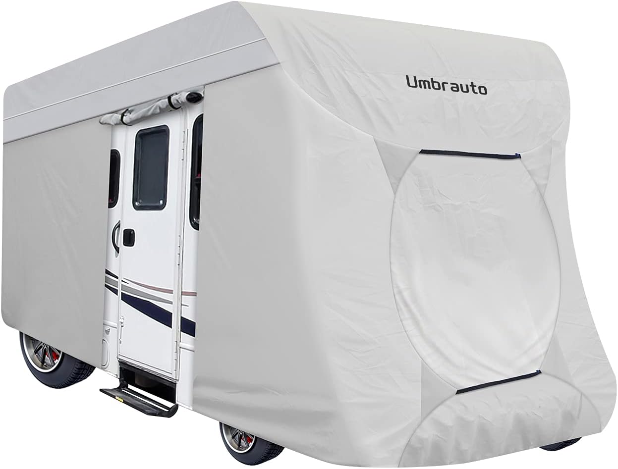 3 Layers Waterproof Ripstop RV Cover Fits 29Ft to 32Ft, Grey S931425
