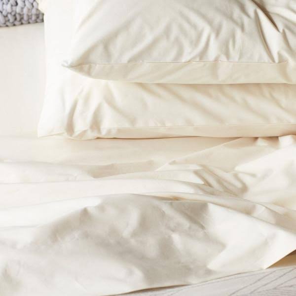 300 Thread Count Organic Percale Fitted Sheet Queen I9680