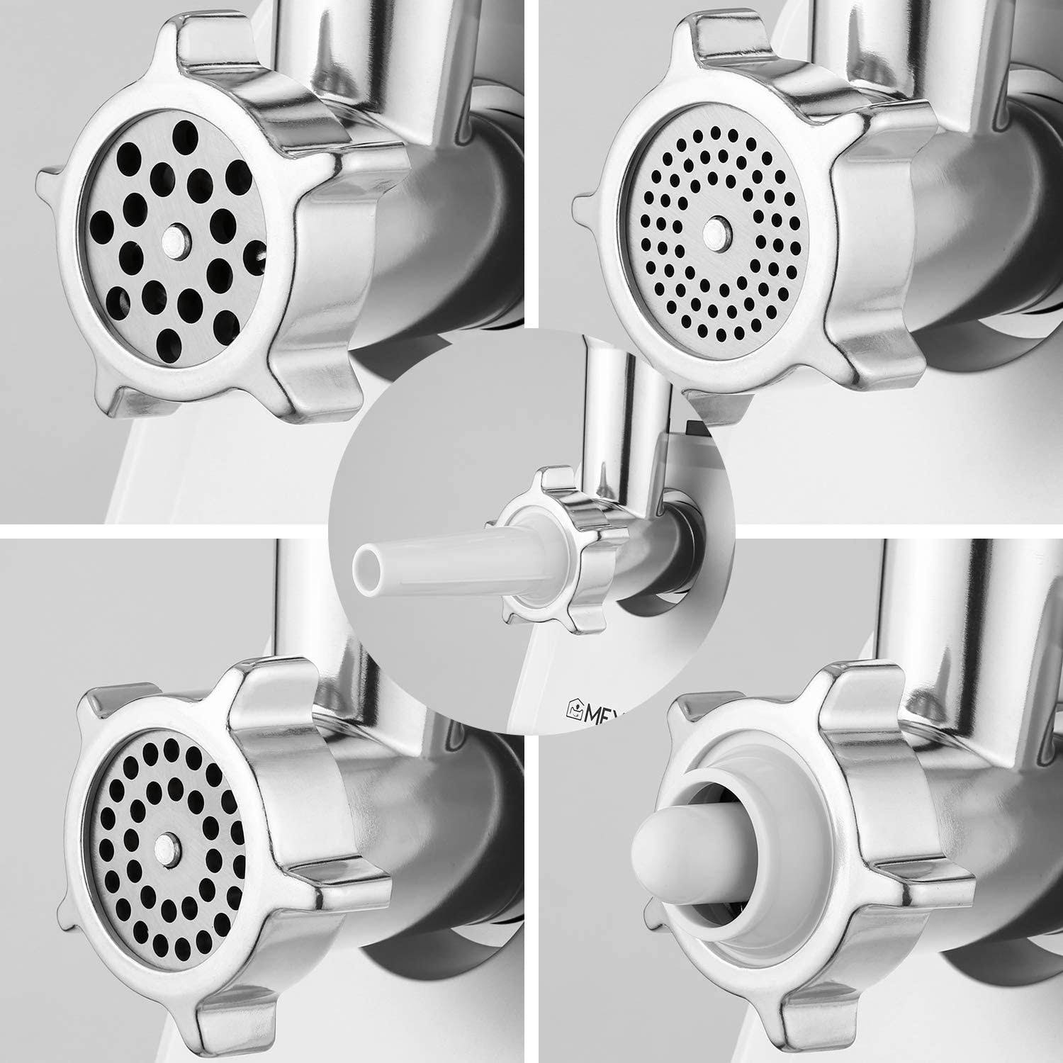 2000W Stainless Steel Electric Meat Grinder with 3 Grinding Plates Q926539