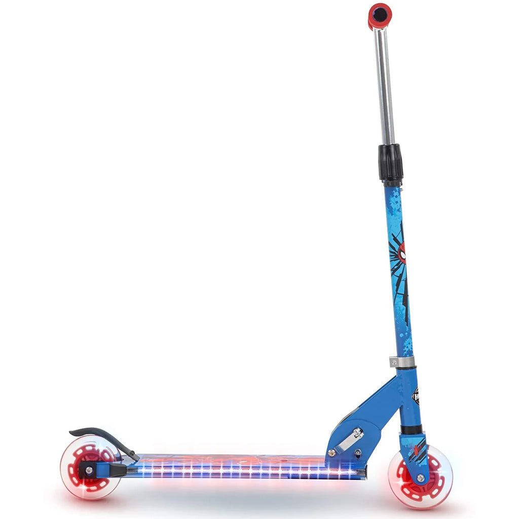 Spider-Man Steel 2 Wheel Scooter with LED Lights Z871521