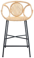 Rattan Counter Stool - Natural / Black T19684