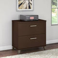 Mocha Cherry 2-Drawer Lateral Filing Cabinet V4079