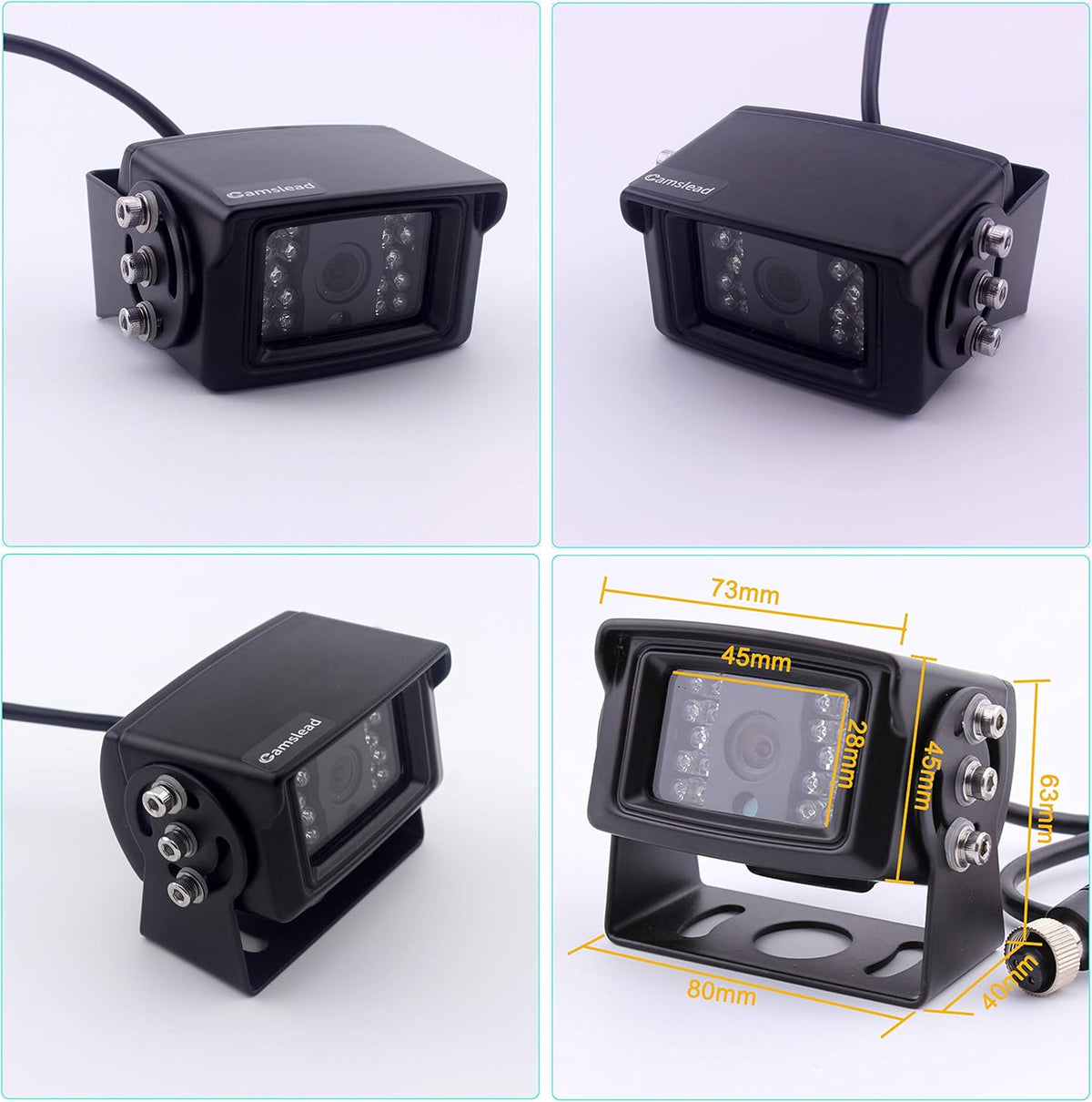 9 inch Quad Split Screen Heavy Vehicle Safety Camera System N17228
