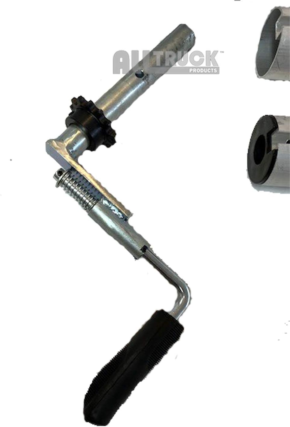 Manual Hand Crank Cab Level Truck & Trailer Tarp Roller Kit with PVC Mesh Tarp (6'6 x 18') J64547