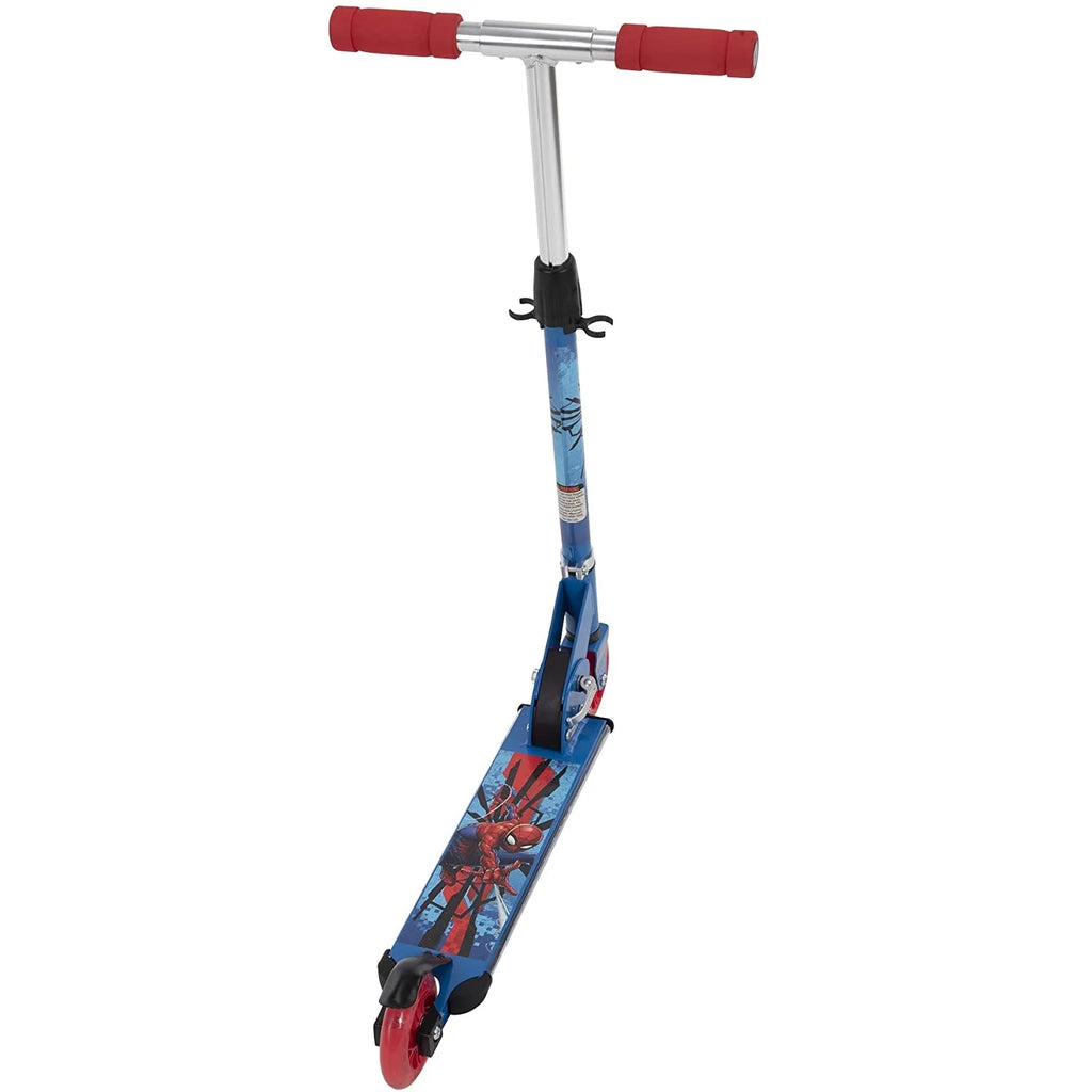 Spider-Man Steel 2 Wheel Scooter with LED Lights Z871521