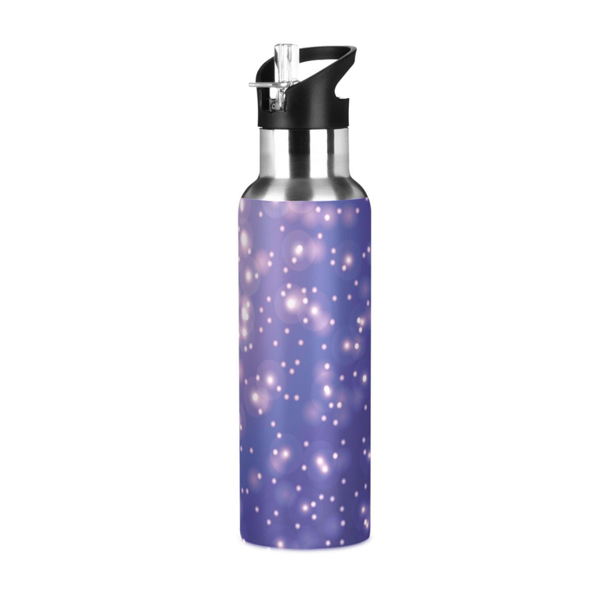 Stainless Steel Insulated Water Bottle with Straw Lid T478