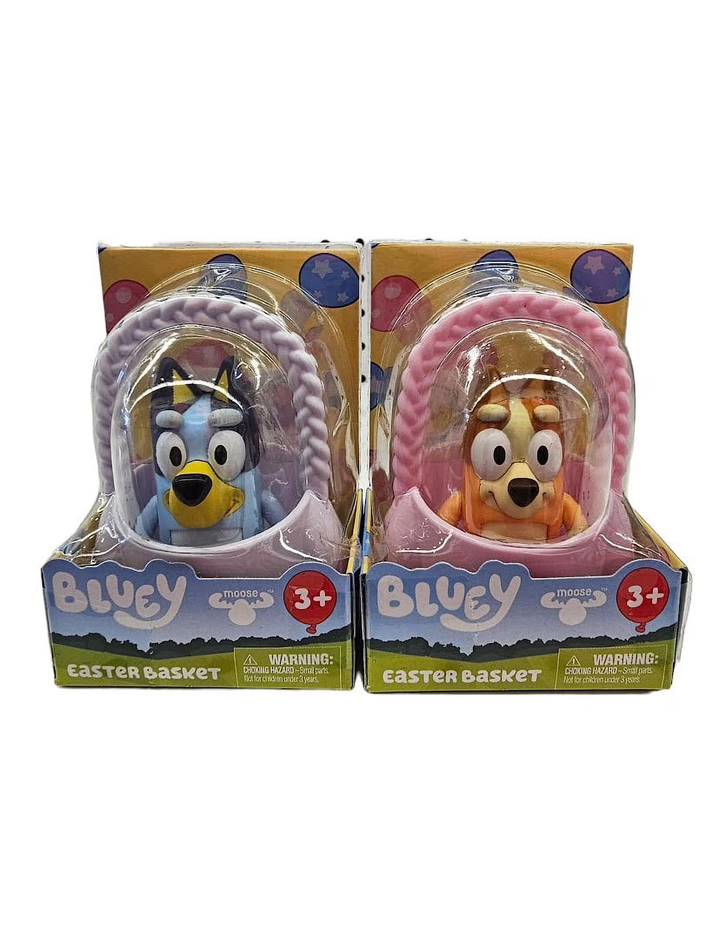 Bluey and Bingo Easter Basket Egg Figures 2 Pack C2357