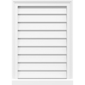 PVC Gable Vent with Brickmould X8483