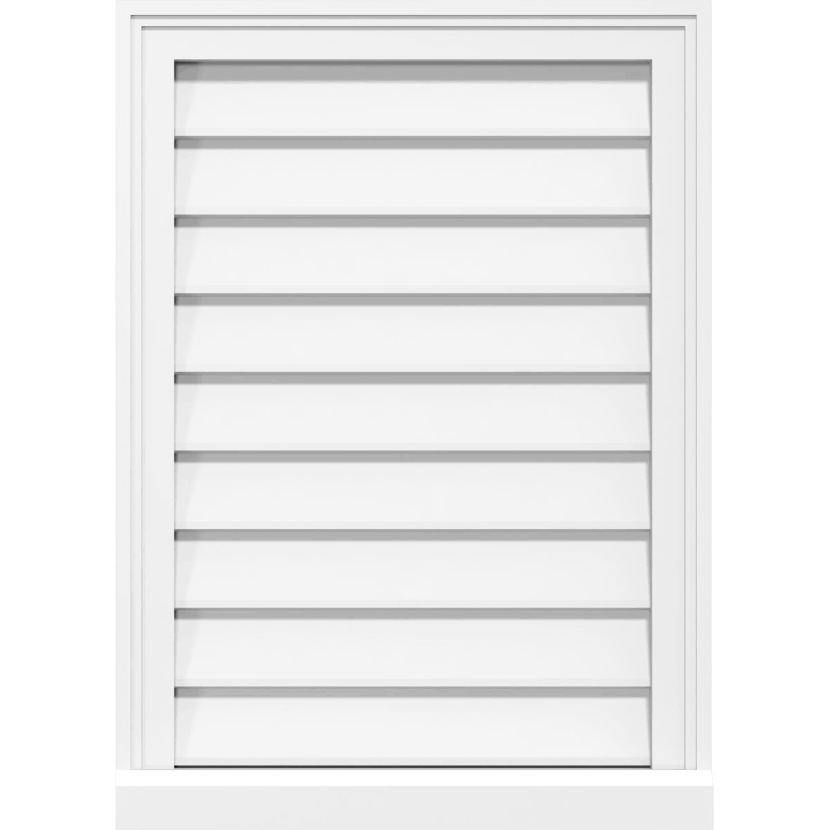 PVC Gable Vent with Brickmould X8483