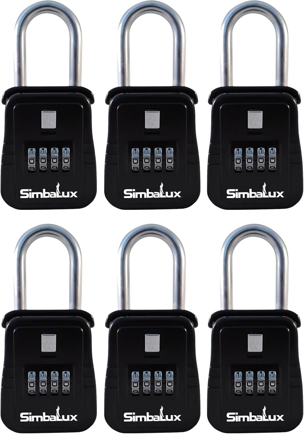 Combo Realtor Lockbox 4 Digit Combination Real Estate Lock Box, 6-Pack Pack of 2 A68715
