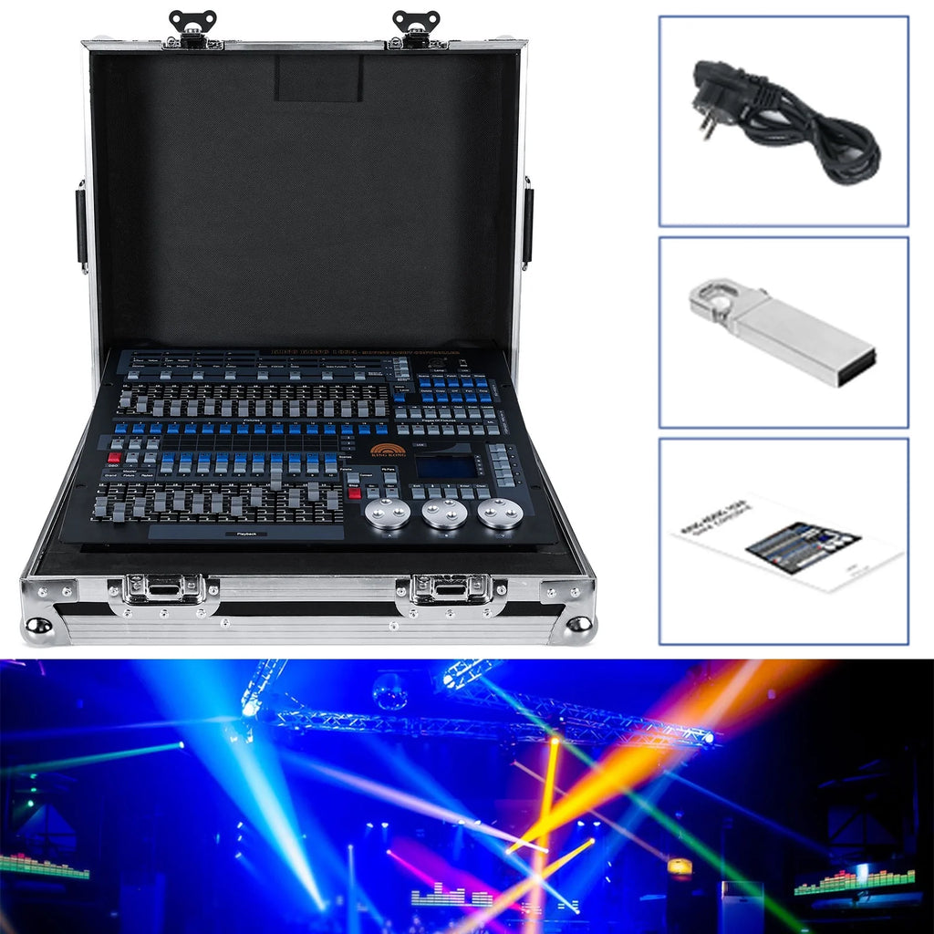 DJ Lighting Controller with Flightcase, Grand Console DMX and MIDI Operator 1024 Channel R778934