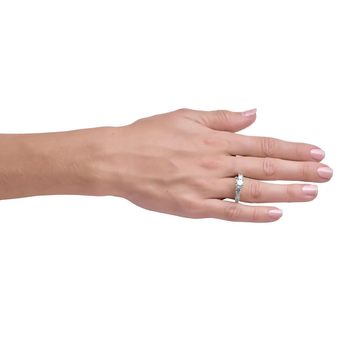 10K White Gold 1.25 Carat Simulated Diamond CZ Ring A29845