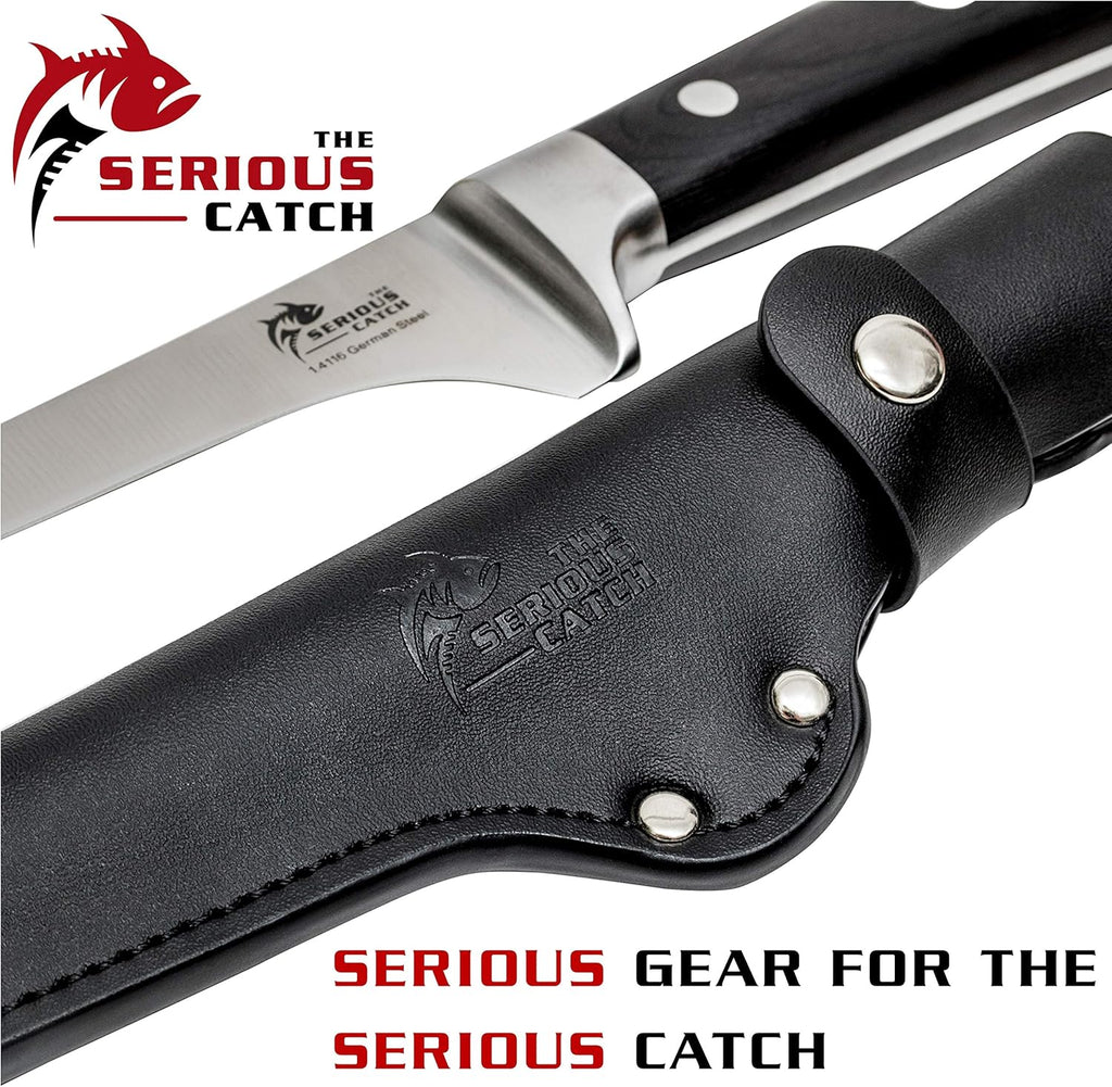 7-In Fish Fillet Knife with Leather Sheath U679679