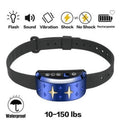 Blue Rechargeable Waterproof Dog Bark Collar Y88533
