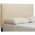 Full Duck Natural Upholstered Panel Headboard V400819